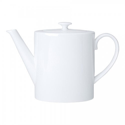 Coupe White Oval Coffee Pot 100cl