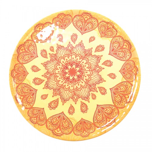 Mehndi Orange Platter 35cm