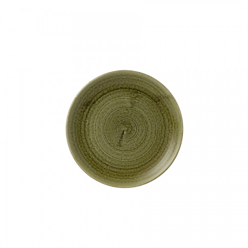 Stonecast Plume Olive Coupe Plate 21.7 Inches