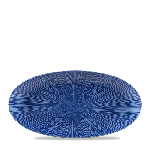 Studio Prints Agano Blue Oval Chefs Plate