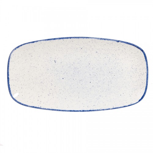 Stonecast Hints Indigo Chefs' Oblong Plate No. 4