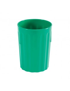 25cl Emerald Green Polycarbonate Fluted Tumbler