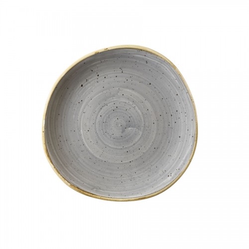 Stonecast Grey Organic Round Plate 8inch