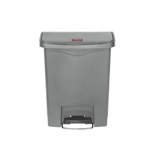 Slim Step-On Bin Front Step 30 ltr Grey