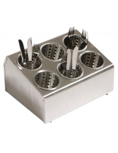 Cutlery Dispenser S/S 6 Compartments