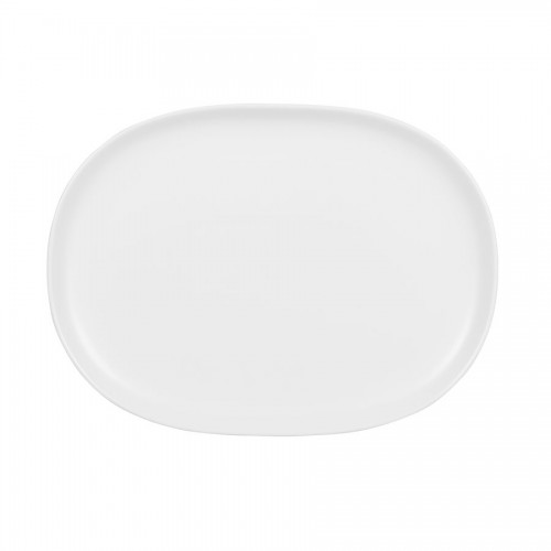 Moonstone Plate Oval White 22.5cm