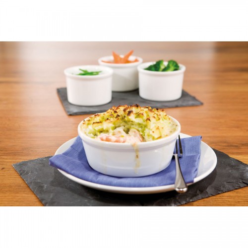 Cookware Dish Souffle White Stackable 34cl