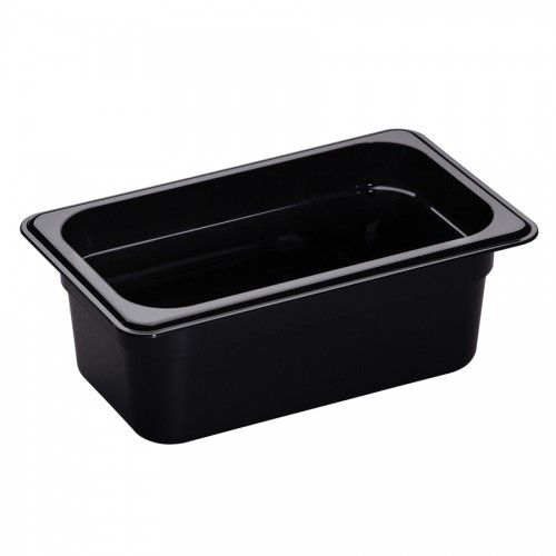 Gastronorm Container Poly 1/4 100mm Black