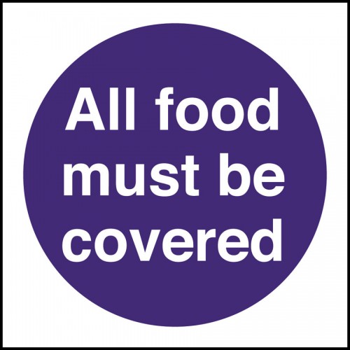 Kitchen Food Safety All Food Must Be covered