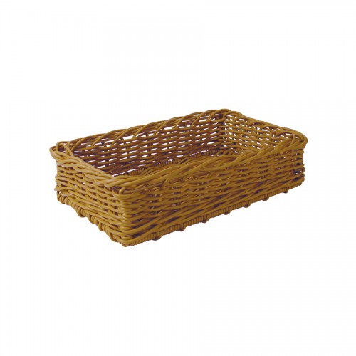 Display Basket Brown Wicker 40 x 25 x 10cm