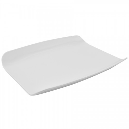 White Melamine Curved 1/2 Gastro Tray