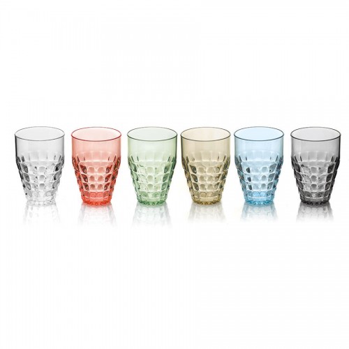 Tiffany Set Of 6 Tall Tumbler 510ml Assorted Colours