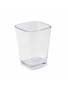 Oblong Polycarbonate Pot 200ml Clear