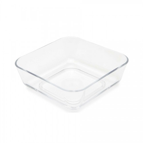 Square Clear 10cm Dish