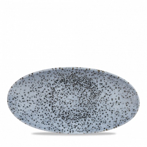 Mineral Blue Oval Chefs Plate 11 4/5x5 3/4