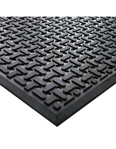 Kitchen Mat Black 0.85 x 1.4m