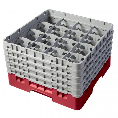 Camrack Glass Rack 16 Compartments Cranberry