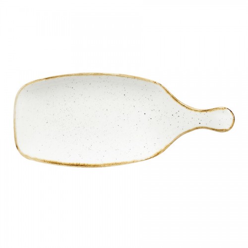 Stonecast Barley White Handled Paddle 11X4 3/4 inch