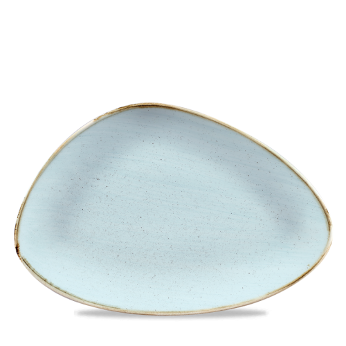 Stonecast Duck Egg Triangle Chefs Plate