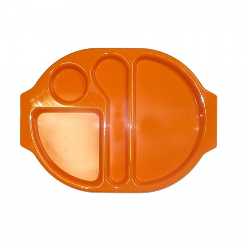 Large Meal Tray 38 x 28cm Orange