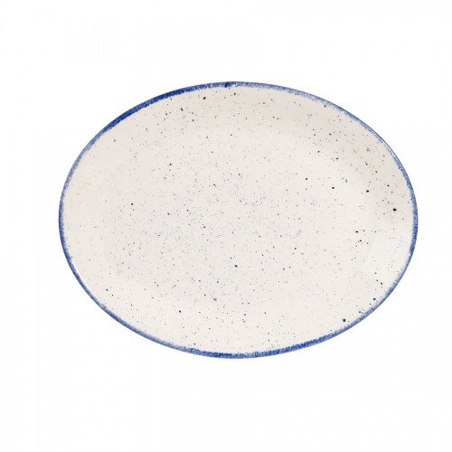 Stonecast Hints Indigo Oval Plate 30.5cm