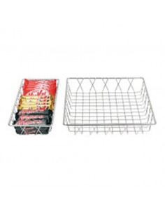 Display Basket Chrome Oblong 35 x 15 x 5cm