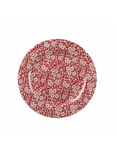 Vintage Cranberry Victorian Calico Plate 30.5cm