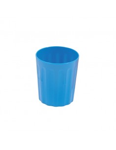 Polycarbonate Tumbler Fluted 8oz Blue