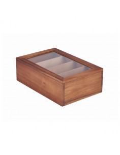 Acacia Wood Tea Box