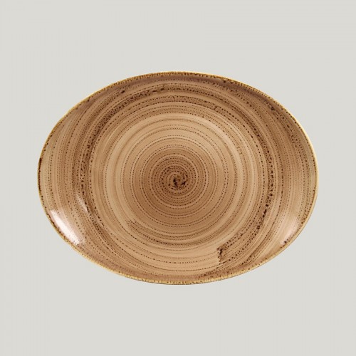 Twirl Oval Coupe Plate 40 X 27 cm Shell