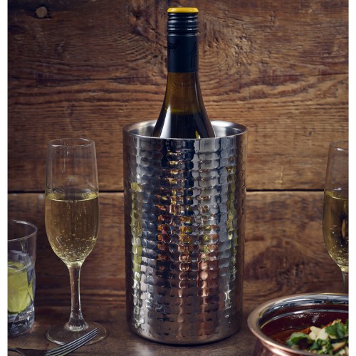 GenWare Hammered Stainless Steel Wine Cooler