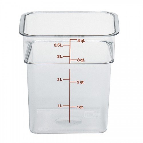 Square Container Measurement Graduation 3.8ltr