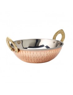 Copper Kadai Dish 16.5cm 6.5 Inch