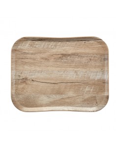 Century Wood Grain Tray Light Oak 35.5 X45.7 cm