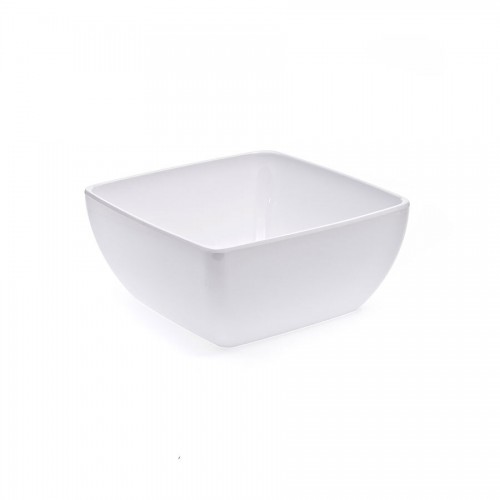 White Melamine 25cm Square Bowl