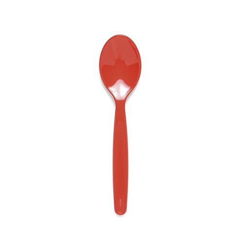 Polycarbonate Dessert Spoon Small 17cm Red