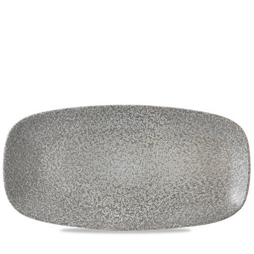 Evo Origins Natural Grey Chefs' Oblong Plate 35.5 x 18.9cm 13 7/8 inch x 7 3/8 inch