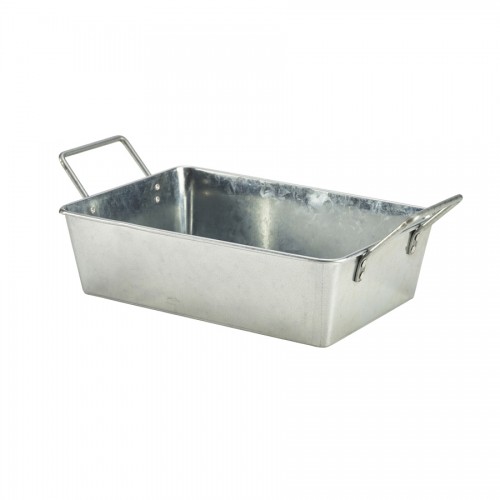 Galvanised Steel Rectangular Serving Bucket