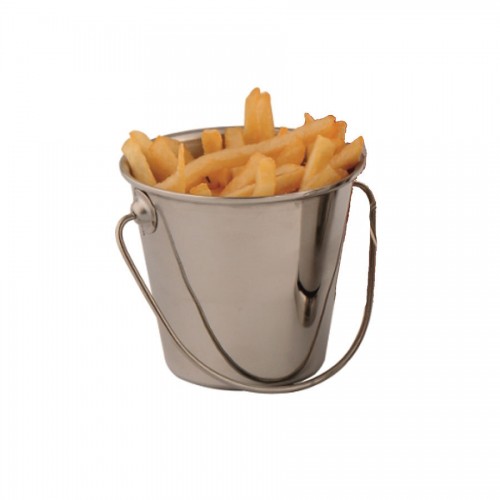 Mini Bucket Display Pot S/S 9cm dia x 9cm tall