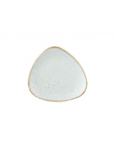 Stonecast Duck Egg Blue Triangle Plate 22.9cm