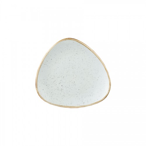 Stonecast Duck Egg Blue Triangle Plate 22.9cm