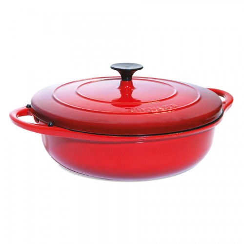 Red Cast Iron Dutch Oven