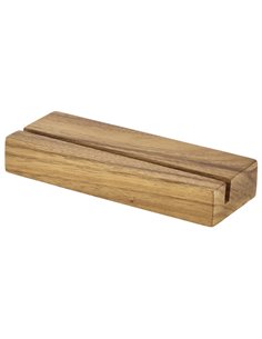 Acacia Wood Menu Stand 20x3.2x7.5cm