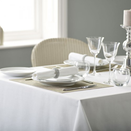 Plain Weave White Tablecloth 137/178cm (54/70 inch)