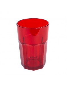 Harfield 340ml 12oz American Tumbler Trans Red