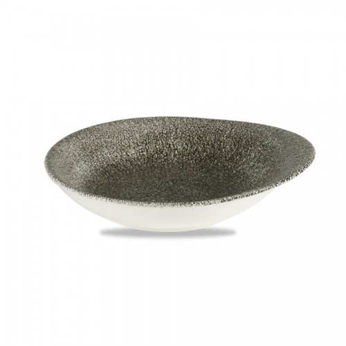 Raku Quartz Black Round Dish 30cl