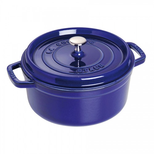 Staub Cast iron round Cocotte 26cm in Dark Blue