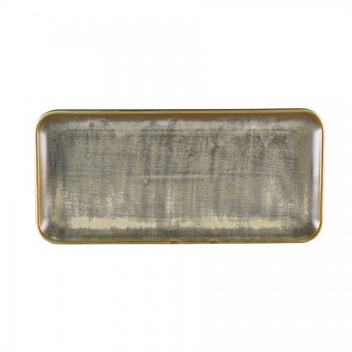 Terra Porc.Matt Grey Narrow Rect. Platter 30x14cm