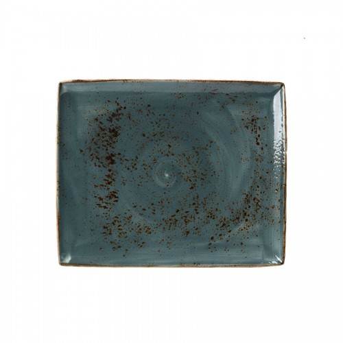 Steelite Craft Rectangular Two Plate Blue