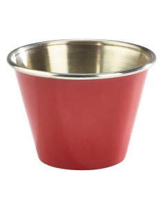 2.5oz Stainless Steel Ramekin Red